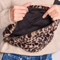 Hindbag Sac Banane Olivia - Fausse Fourrure Léopard