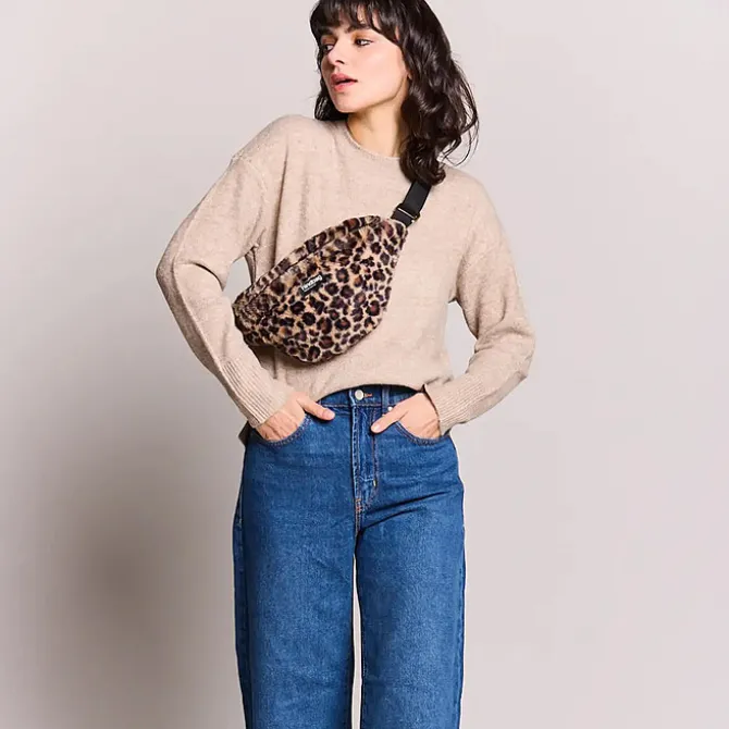 Hindbag Sac Banane Olivia - Fausse Fourrure Léopard