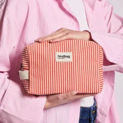 Hindbag Trousse de Toilette Léon Riviera - Rayures Rouge
