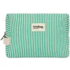 Hindbag Trousse de Toilette Léon Riviera - Rayures Vert