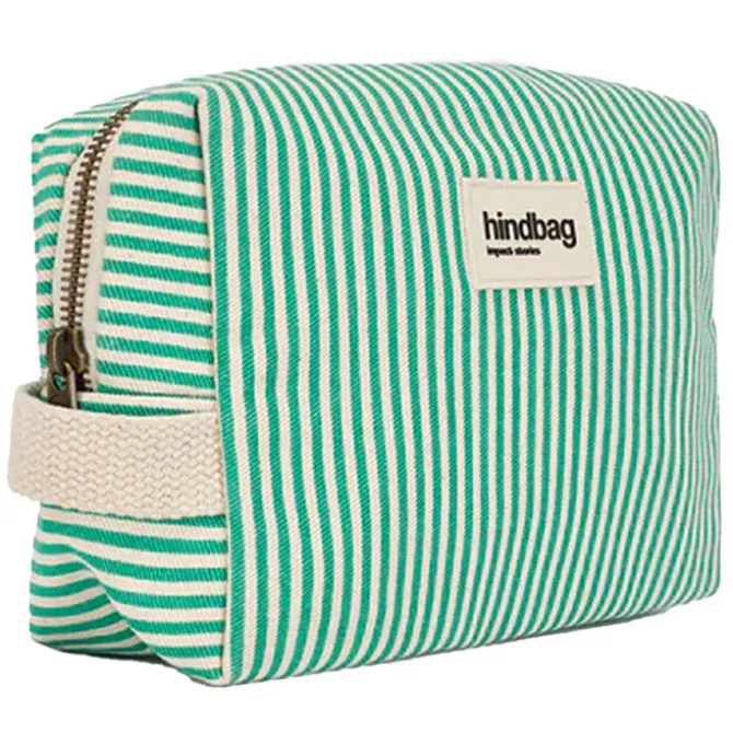 Hindbag Trousse de Toilette Léon Riviera - Rayures Vert