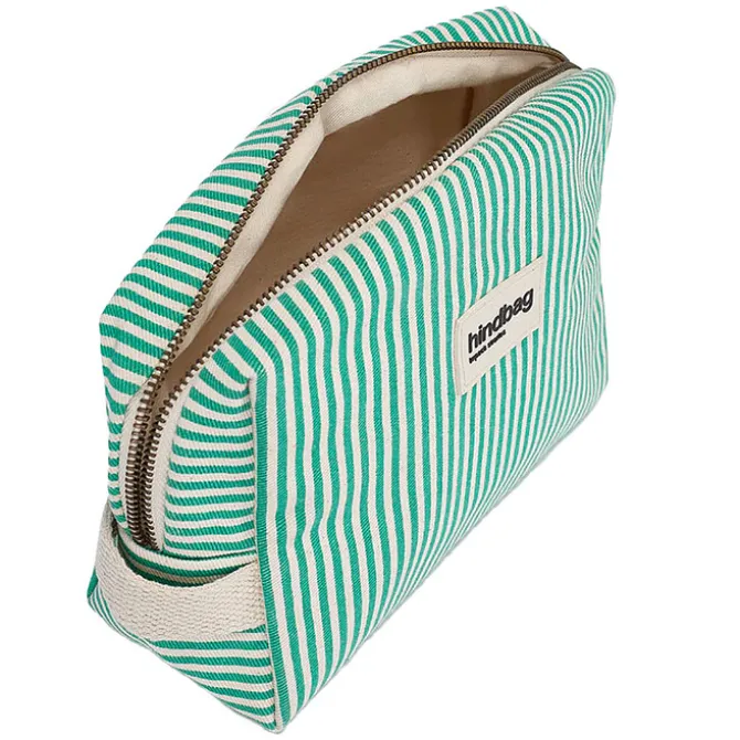Hindbag Trousse de Toilette Léon Riviera - Rayures Vert