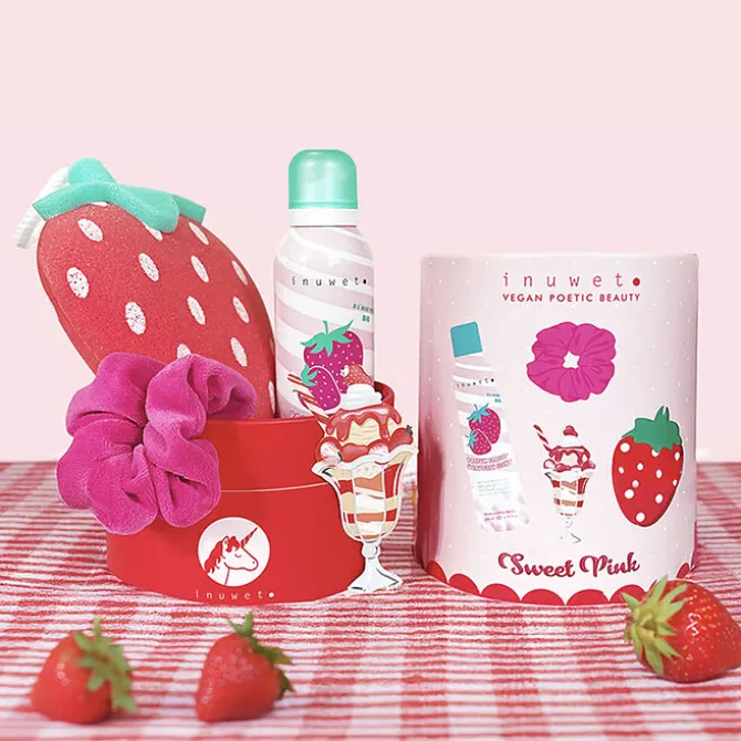 inuwet Coffret Bain Sweet Pink - Fraise