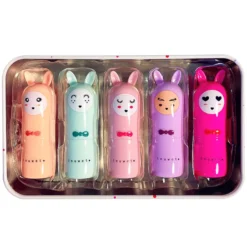 inuwet Coffret de 5 Baumes à Lèvres Delux Rainbow