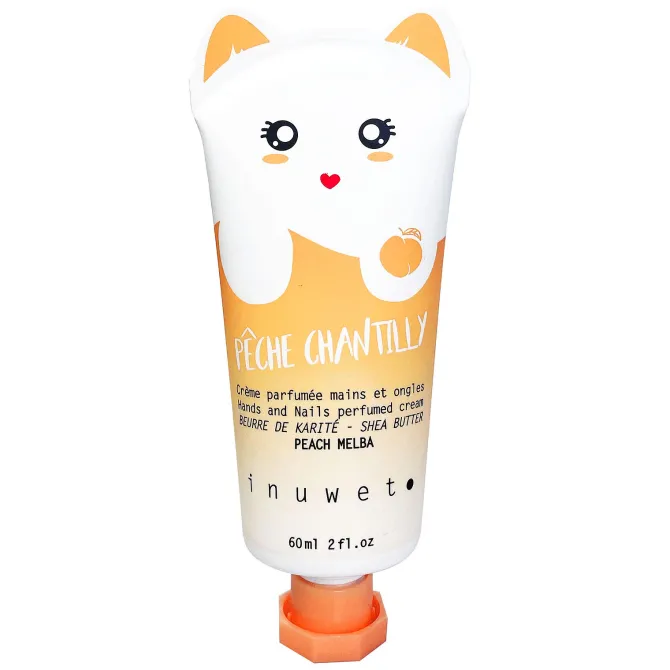 inuwet Crème Hydratante Mains et Ongles - Pêche Chantilly