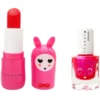 inuwet Duo de Baume à Lèvres Lapin et Vernis à l'Eau - Rose