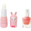 inuwet Duo de Baume à Lèvres Lapin et Vernis à l'Eau - Fraise