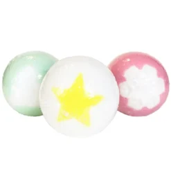 inuwet Lot de 3 Bombes de Bain Effervescentes Bubble Star - 360 g