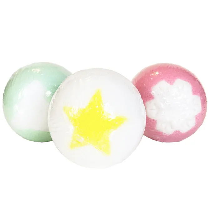 inuwet Lot de 3 Bombes de Bain Effervescentes Bubble Star - 360 g