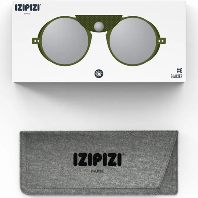 IZIPIZI Lunettes de Soleil Adulte Glacier #G - Kaki Green