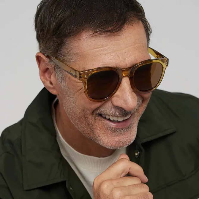 IZIPIZI Lunettes de Soleil Adulte #N - Golden Green