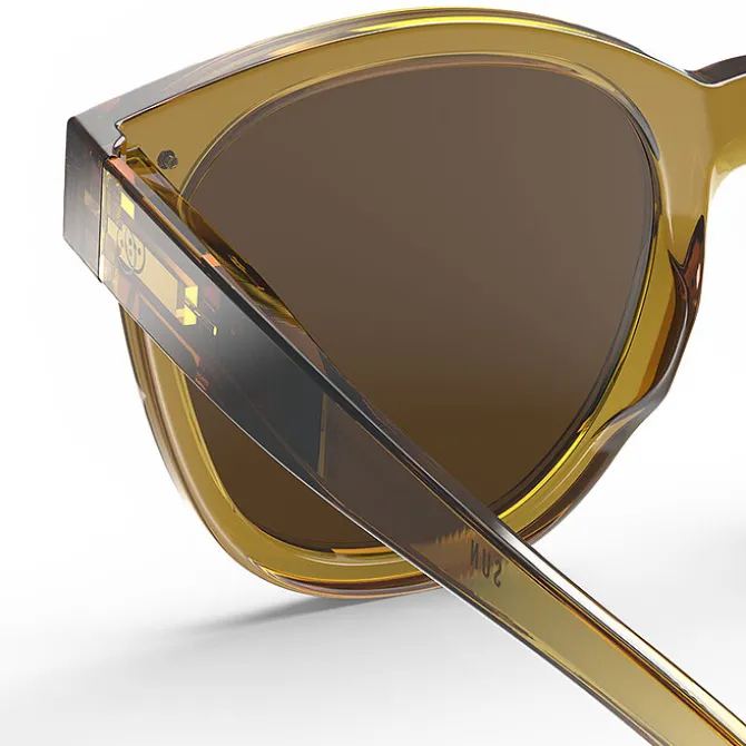 IZIPIZI Lunettes de Soleil Adulte #N - Golden Green
