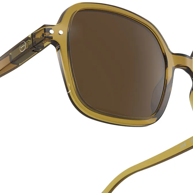 IZIPIZI Lunettes de Soleil Adulte #Office - Golden Green