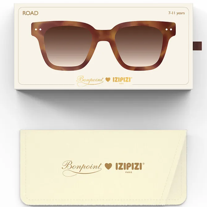 IZIPIZI Lunettes de Soleil Junior #Road x Bonpoint 7/11 Ans - Glossy Havane