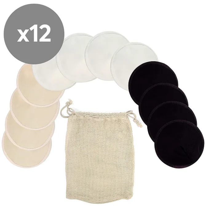 Jané Lot de 12 Coussinets d'Allaitement Lavables - Taille M