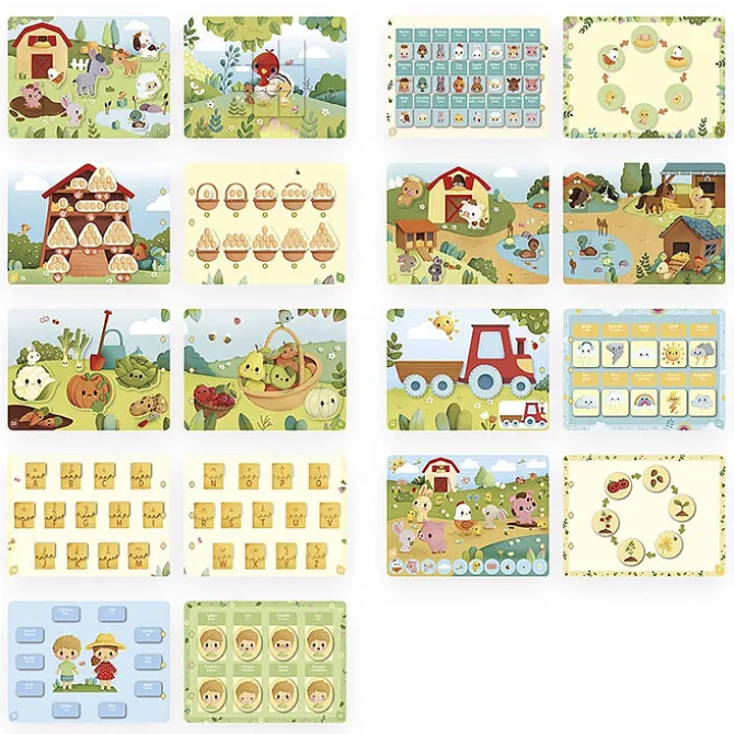 Janod Busy Book Ferme Français / Anglais