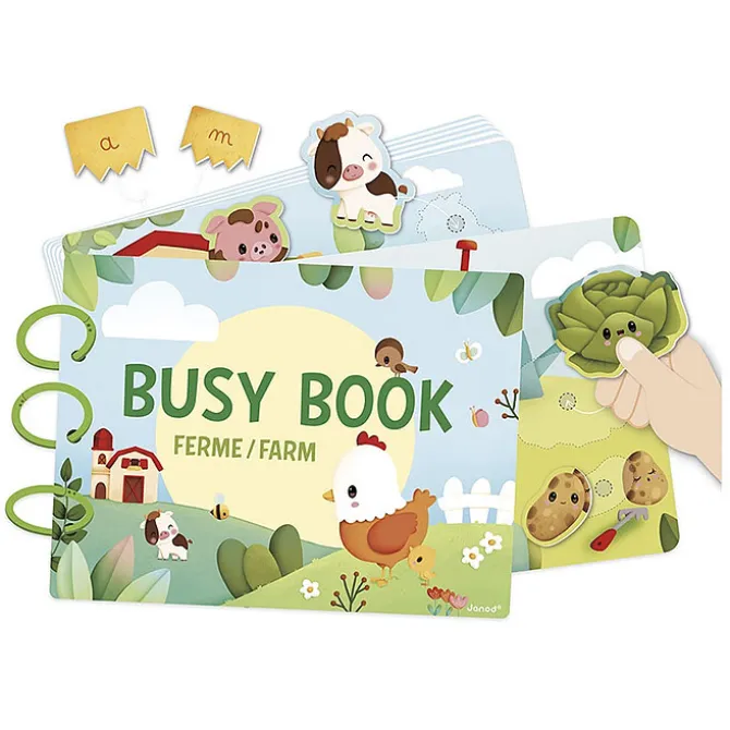 Janod Busy Book Ferme Français / Anglais