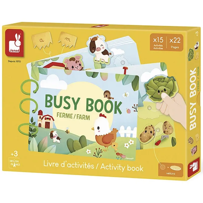 Janod Busy Book Ferme Français / Anglais