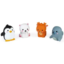 Janod Lot de 4 Gicleurs de Bain - Les Animaux Polaires