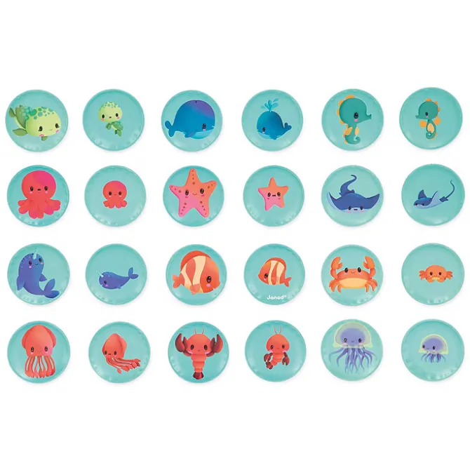 Janod Mémo de Bain Mes Bébés Animaux