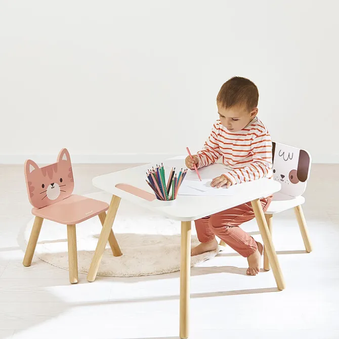 Janod Table Classique en Bois - Blanc