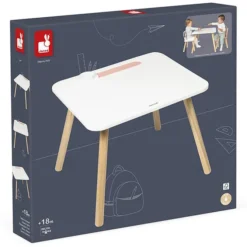 Janod Table Classique en Bois - Blanc