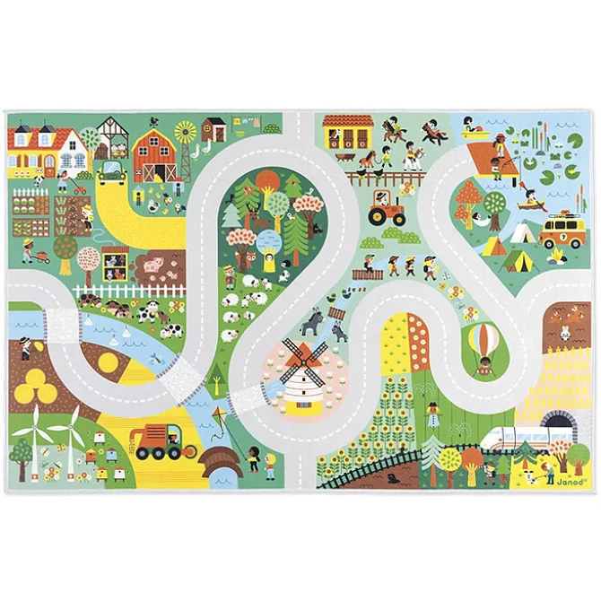 Janod Tapis avec Circuit Campagne - Cross Roads