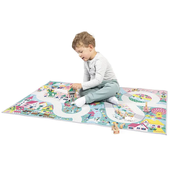Janod Tapis avec Circuit Royaume Enchanté - Cross Roads