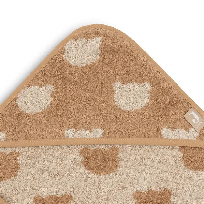 Jollein Cape de Bain Eponge Jacquard - Teddy Bear Biscuit