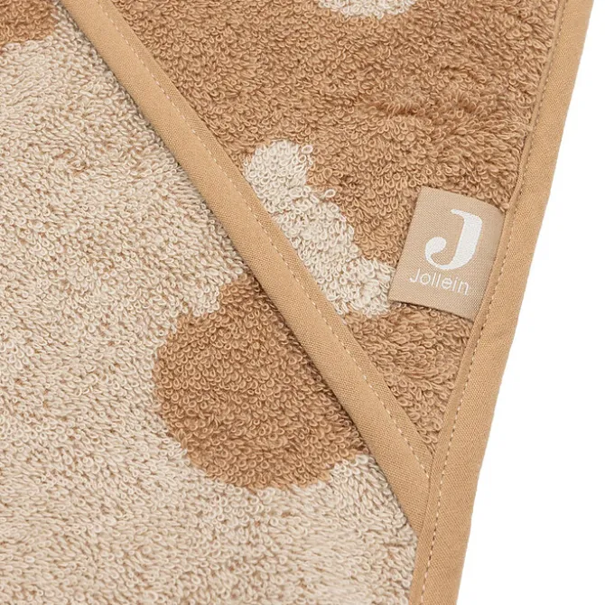 Jollein Cape de Bain Eponge Jacquard - Teddy Bear Biscuit