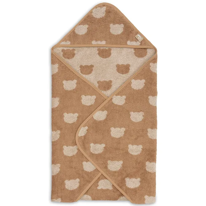 Jollein Cape de Bain Eponge Jacquard - Teddy Bear Biscuit
