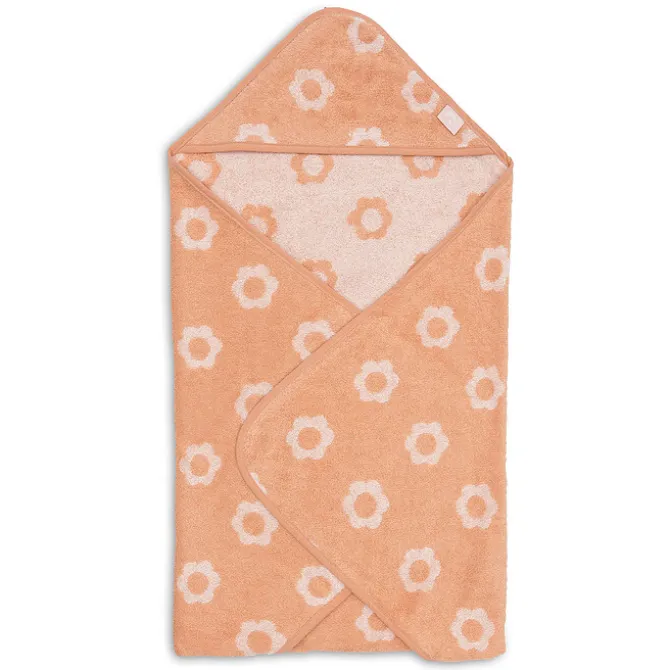 Jollein Cape de Bain Eponge Jacquart - Flower Blush