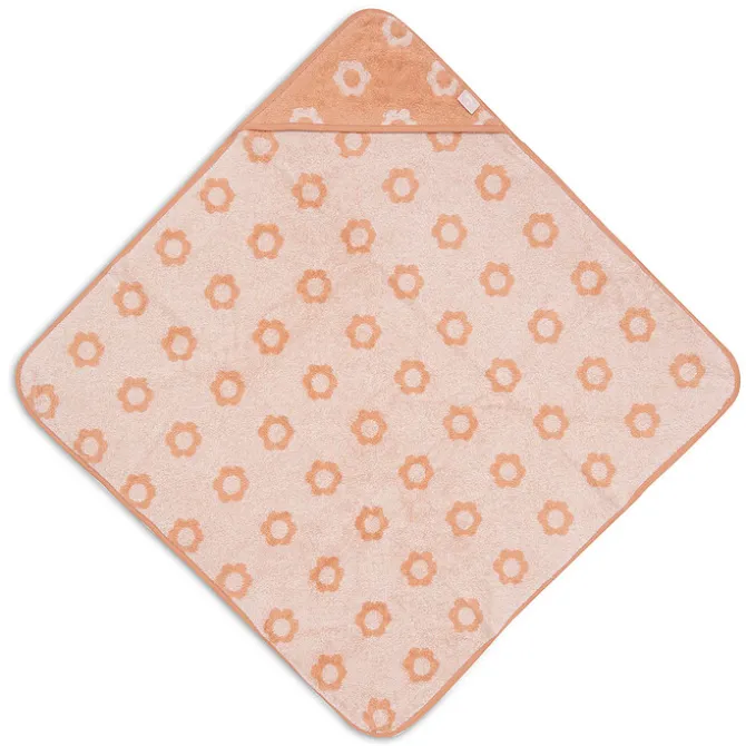 Jollein Cape de Bain Eponge Jacquart - Flower Blush