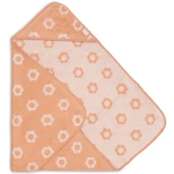 Jollein Cape de Bain Eponge Jacquart - Flower Blush