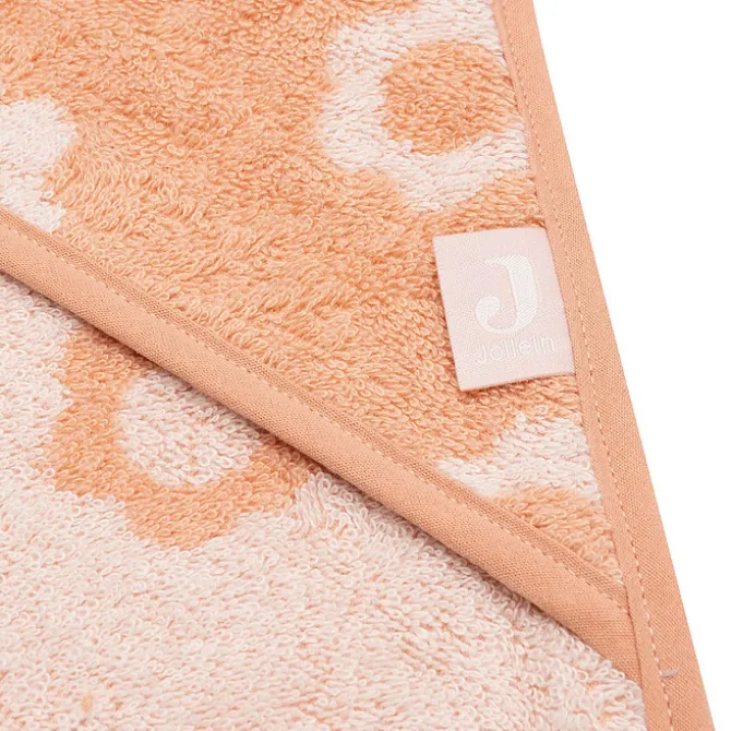 Jollein Cape de Bain Eponge Jacquart - Flower Blush
