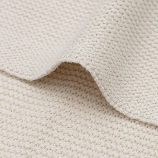 Jollein Couverture Berceau Basic Knit - Oatmeal