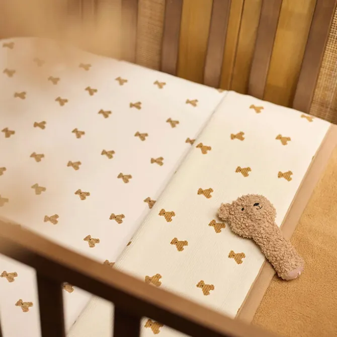 Jollein Couverture Berceau - Mini Teddy Bear Little Waffle Fluffy Teddy Bear