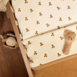 Jollein Couverture Berceau - Mini Teddy Bear Little Waffle Fluffy Teddy Bear