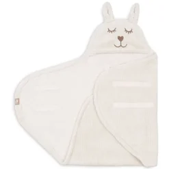 Jollein Couverture Portefeuille Bunny Cloudy Rib - Oatmeal