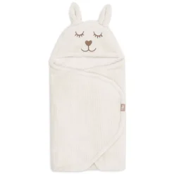 Jollein Couverture Portefeuille Bunny Cloudy Rib - Oatmeal