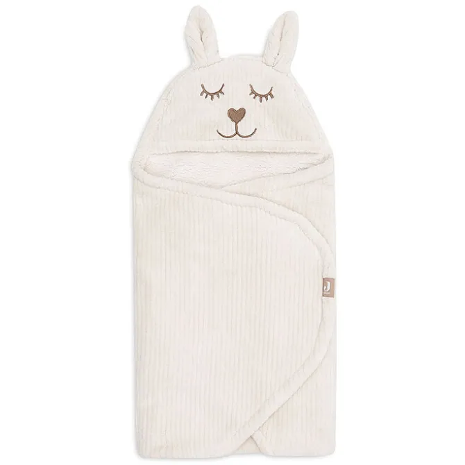 Jollein Couverture Portefeuille Bunny Cloudy Rib - Oatmeal