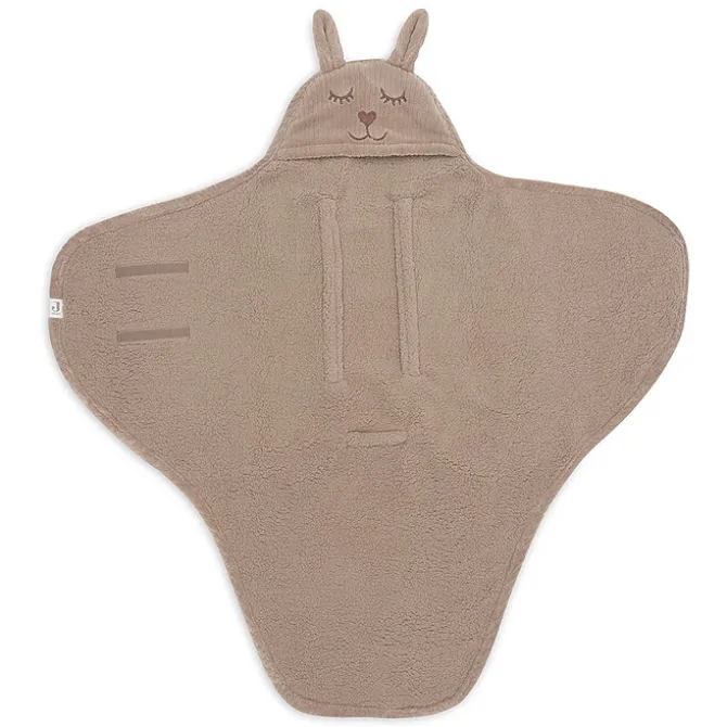 Jollein Couverture Portefeuille Bunny Cloudy Rib - Milky Coffee