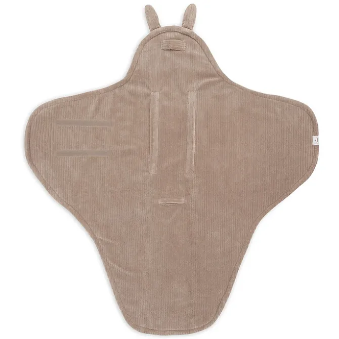 Jollein Couverture Portefeuille Bunny Cloudy Rib - Milky Coffee
