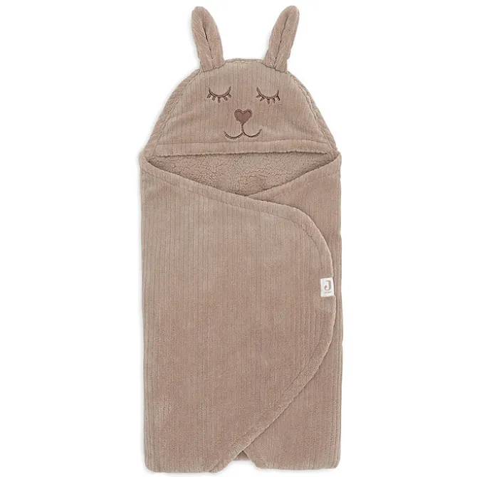 Jollein Couverture Portefeuille Bunny Cloudy Rib - Milky Coffee