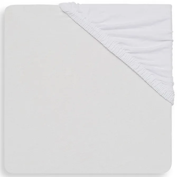 Jollein Drap Housse Berceau et Cododo Jersey Blanc - 40-50 x 80-90 cm