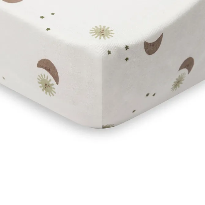 Jollein Drap Housse Jersey Over The Moon - 60 x 120 cm