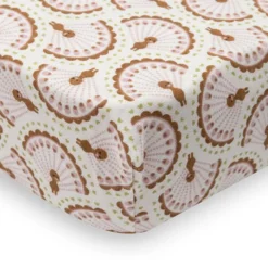 Jollein Drap Housse Jersey Soft Plumes - 60 x 120 cm