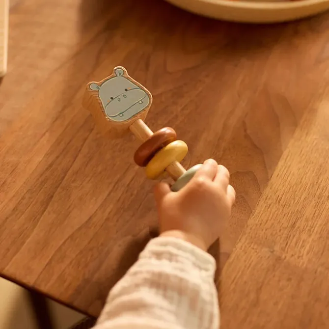 Jollein Hochet en Bois - Hippo Happy