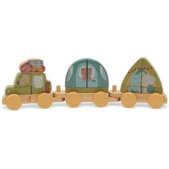 Jollein Jouet Train en Bois - Camping Jollies