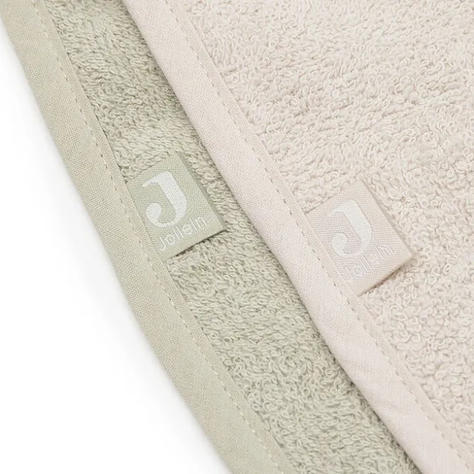 Jollein Lot de 2 Bavoirs Eponge - Soft Matcha & Sand